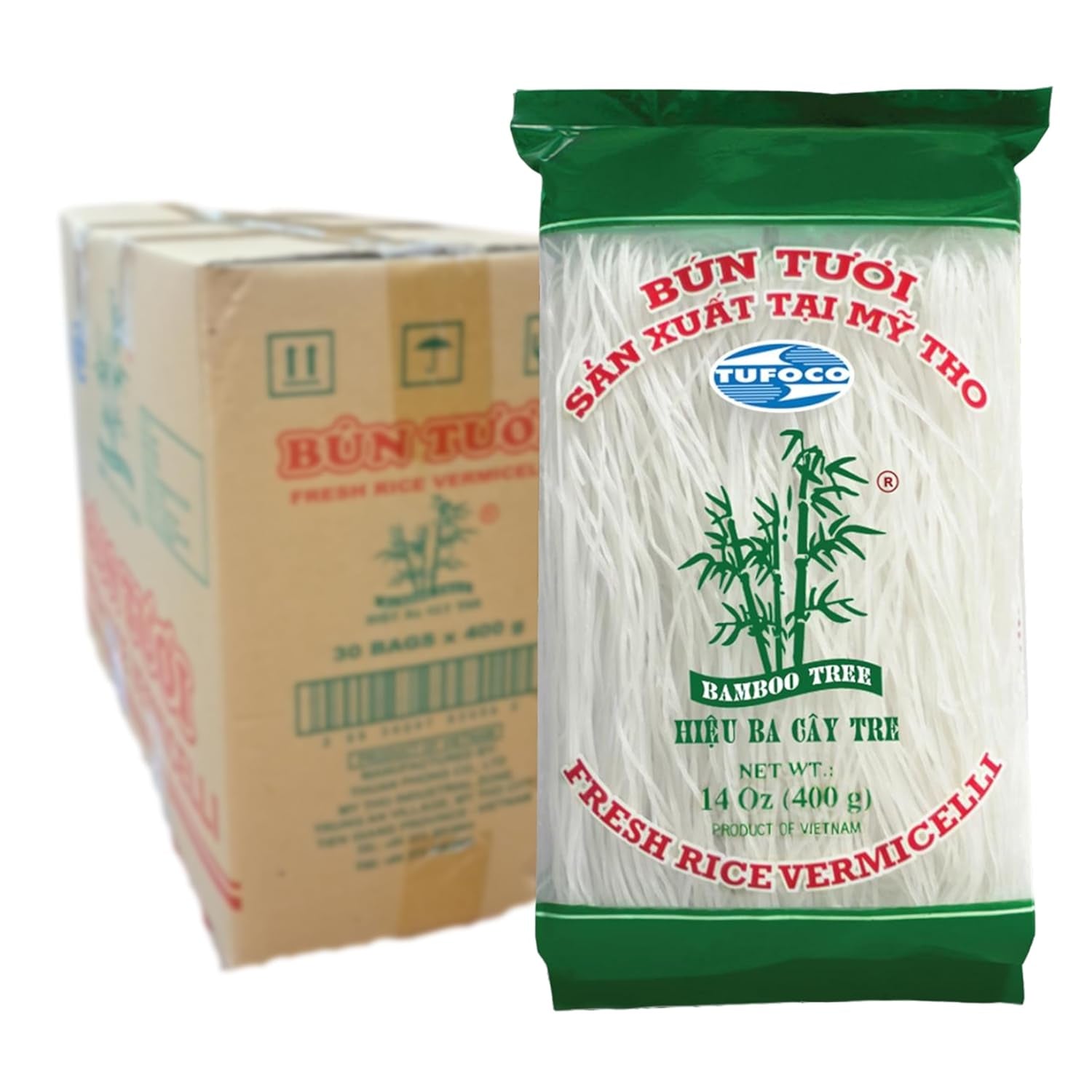 ÁRBOL DE BAMBÚ - Fideos de arroz frescos - 1 x 400g