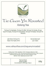 Té Tie Guan Yin Oolong - Té azul tostado Ti Kuan Yin China - Té chino Wu Long Tieguanyin - Té azul Té Olongh Té Olongo