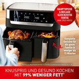 Freidora de Aire Caliente Tefal Dual Easy Fry con dos cámaras, capacidad 5,2/3,1 litros, dos cajones independientes, 7 programas Electrodomésticos Naty Shop