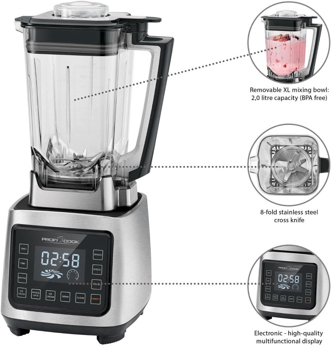 Batidora/Batidora Profi PC-UM 1127 Cocina Naty Shop