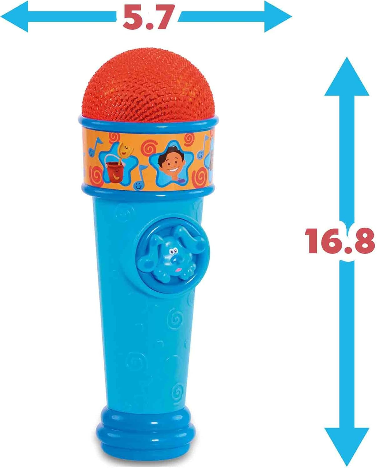 Azul y Puntas Micrófono Azul Blues Clues Juguete para Perros de Dibujos Animados para Niños y Niñas a Partir de 3 Años Multicolor Juguetes para Bebés Naty Shop