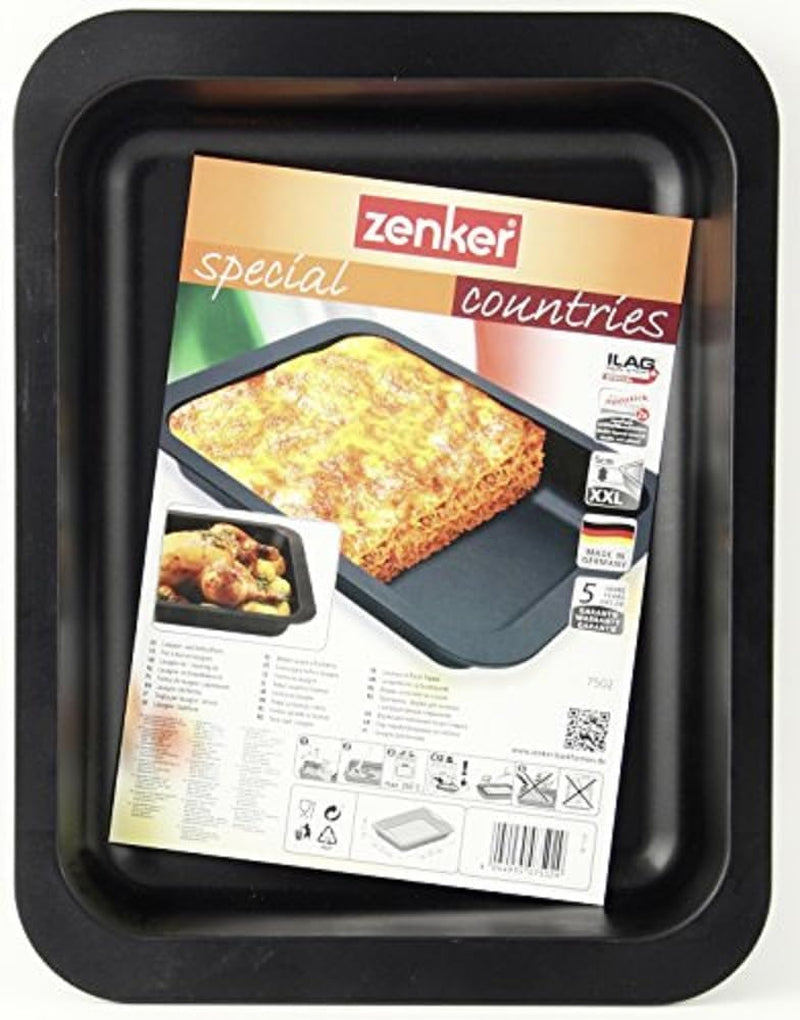 Zenker 7502 Lasaña- Und Auflaufform 32,5 X 25 Cm, ​​Especial Países, Schwarz Moldes y bandejas para horno Naty Shop