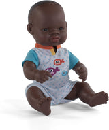 Muñeco Miniland Baby, niño africano, 32 cm, anatómicamente correcto