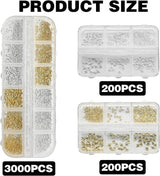 3400 Stück Goldene Und Silberne Sternperlen, Goldene Nagelanhänger, Zubehör Für Nagelschmuck, Schöne Sternnagelanhänger Für Nägel, Nail Art Rhinestones