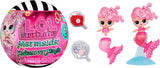Jajaja ¡Sorpresa! Mermaids Makeover Magic Tots - Brillo de labios real para que tú y tu muñeca hagan, mezclen y creen maquillaje, divertido juego acuático, 6 muñecas para coleccionar - Edades 4+