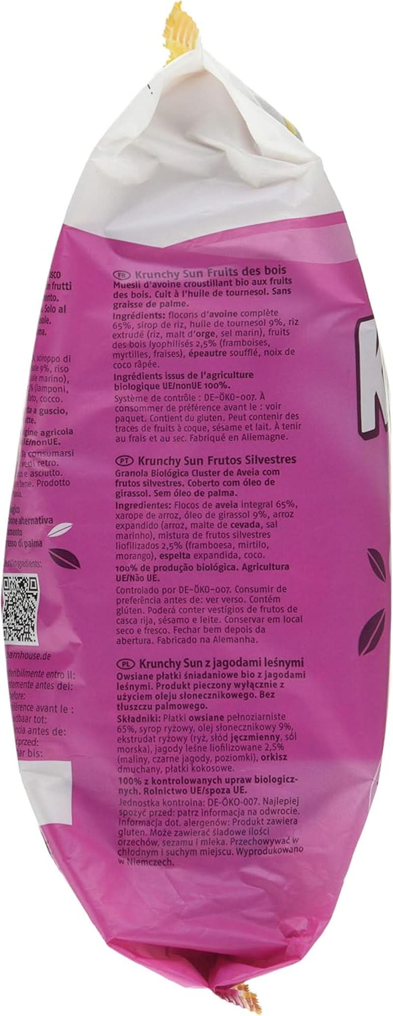 Barnhouse Muesli Krunchy Sun Fruits, 750 gramos Cereal Naty Shop