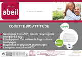 Abeil 15000000529 Manta, funda de algodón orgánico - relleno 100% poliéster Cyclafill, blanco, 200 X 200 Cm Edredones y edredones Naty Shop