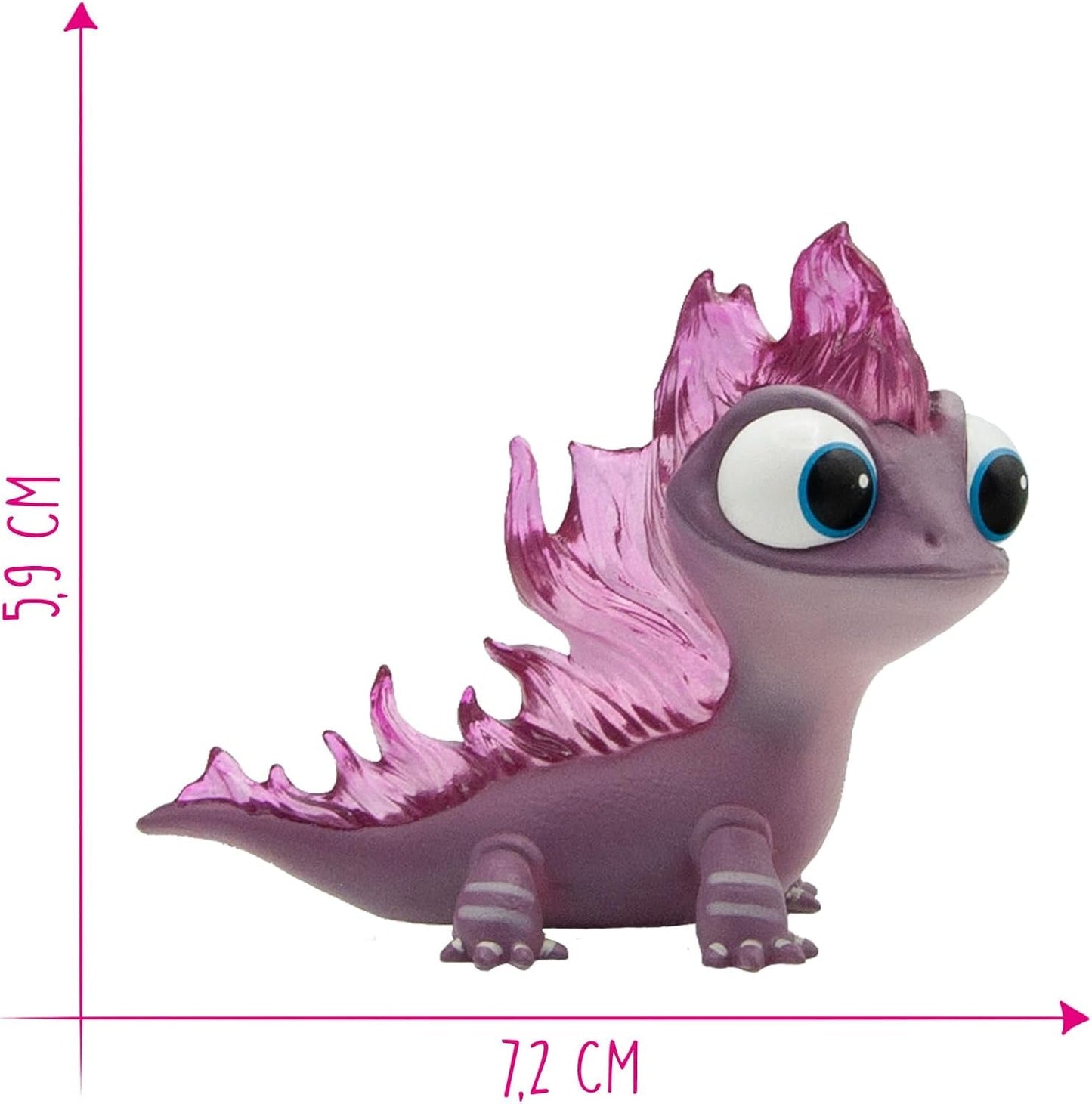 Bullyland 13515 - Figura de salamandra marrón de Walt Disney La Reina de Hielo, aprox. 7,2 cm, fiel al detalle, ideal como pequeño regalo para niños a partir de 3 años Figuras de acción Naty Shop
