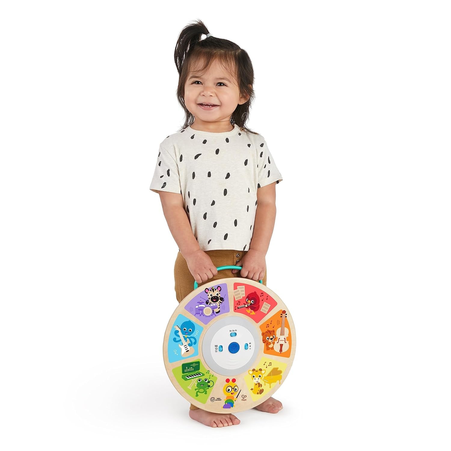 Baby Einstein, Hape, Cal's Smart Sounds Symphony Magic Touch Juguete de actividades electrónico de madera en 3 idiomas (inglés, francés y español), 3 modos, a partir de 6 meses Juguetes para bebés Naty Shop
