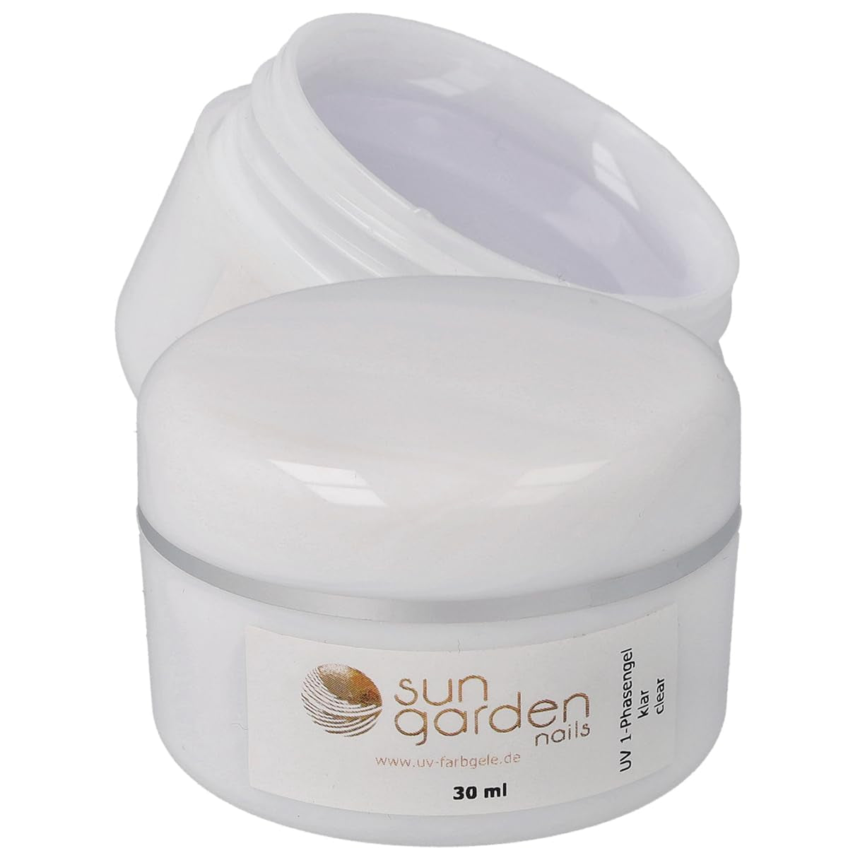Sun Garden Nails gel transparente monofásico 30ml + caja de 100 tips + pegamento para puntas 7ml