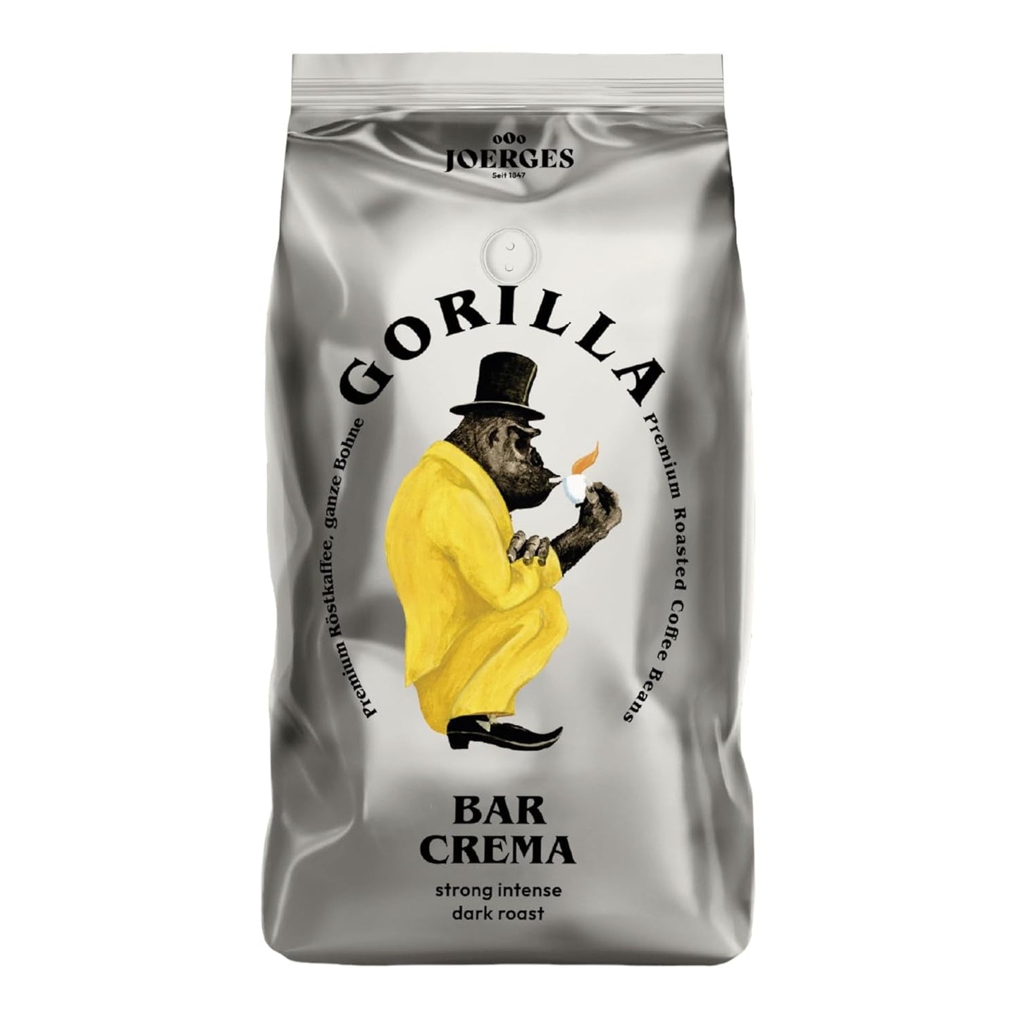 Gorilla Espresso Bar Crema en granos de café - 12 paquetes de 1000 g cada uno