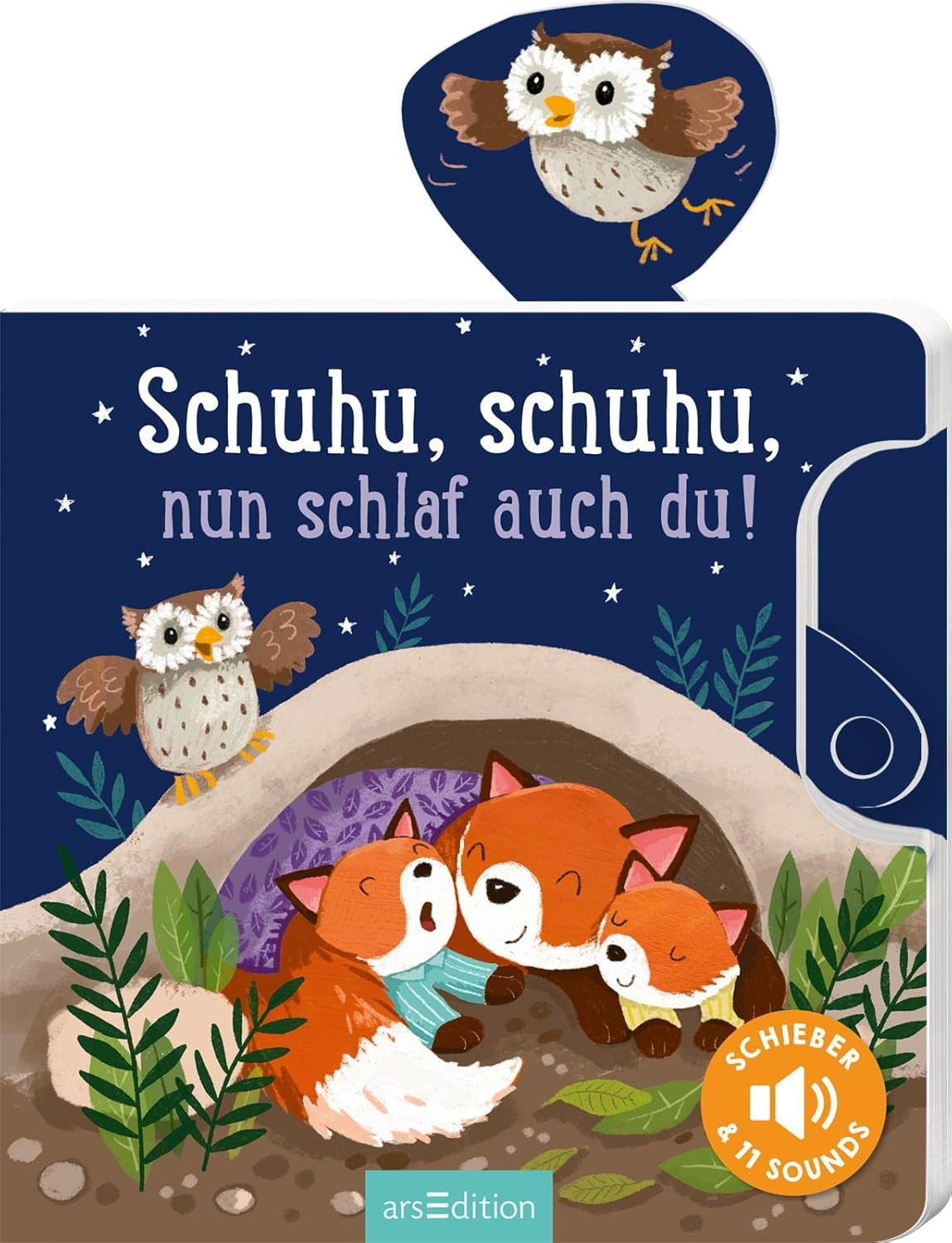 Shoo, shoo, ¡ahora tú también duermes!: Slider y 11 sonidos | Un libro innovador con sonidos deslizantes para pequeños mayores de 18 meses Bebe Naty Shop Toys