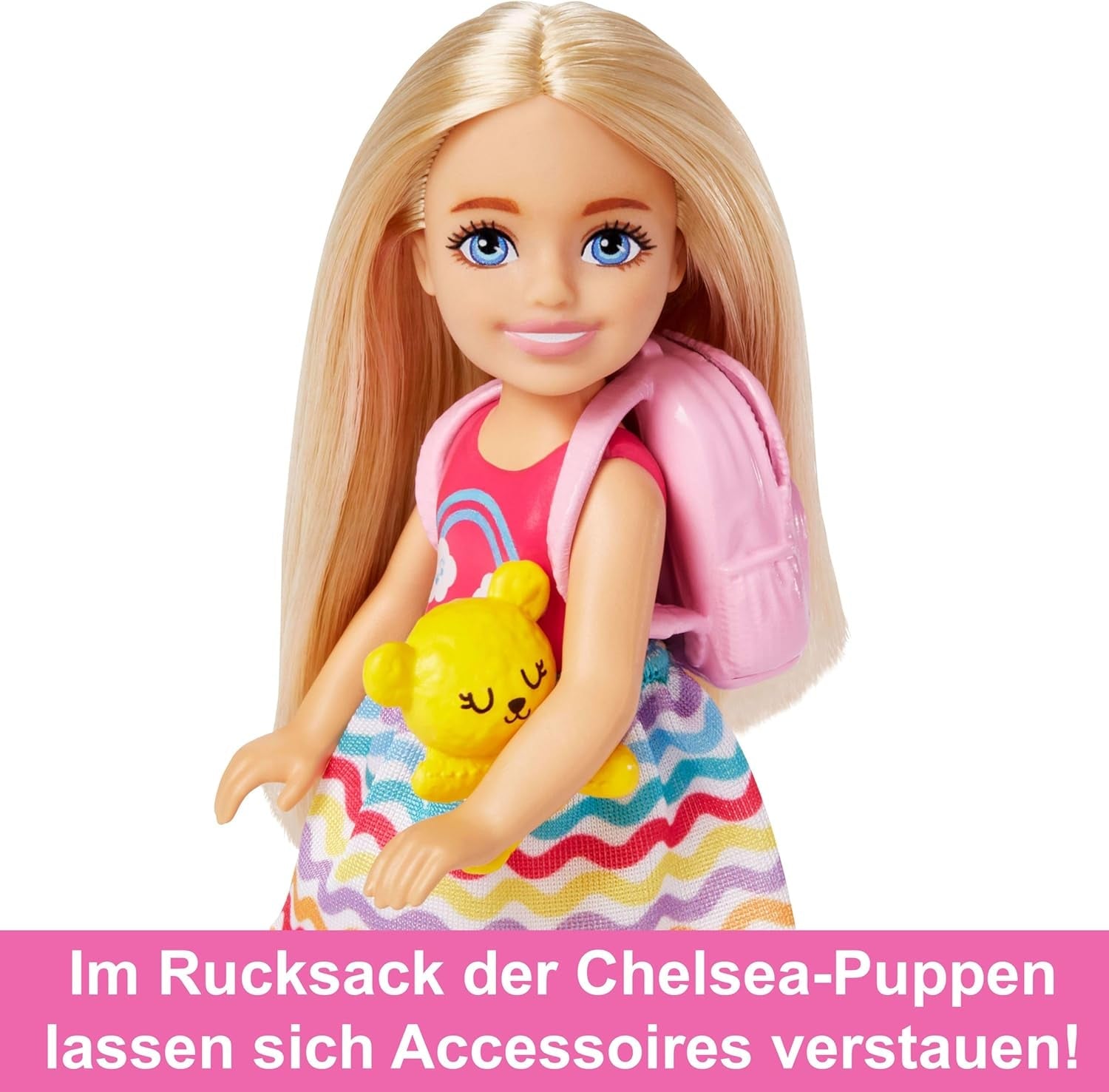 Muñeca Barbie Chelsea y accesorios, juego de viaje para cachorros de 6 piezas que incluye jaula para perros HJY17