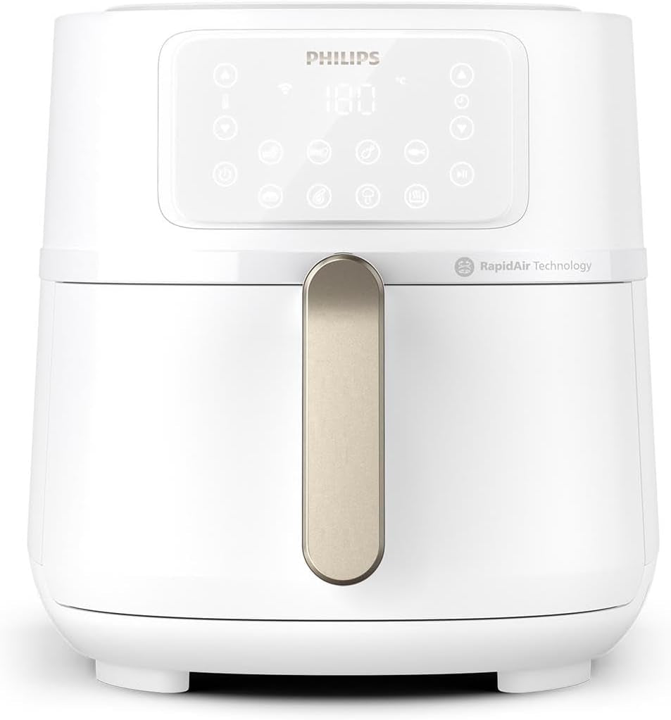 Philips 3000Er Airfryer XL - Tecnología Rapid Air, freír con hasta un 90% menos de grasa, capacidad 1,2 kg, 6,2 litros, pantalla táctil Electrodomésticos Naty Shop Weiß Conexión inalámbrica y color blanco 7,2 L