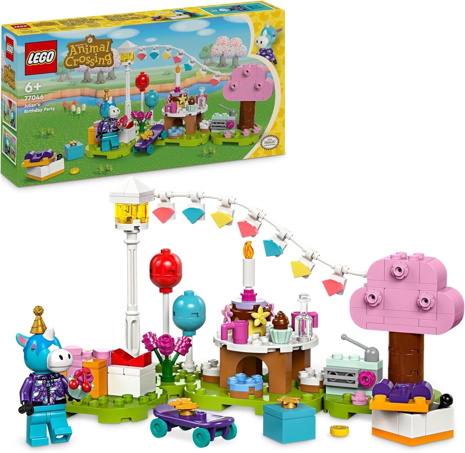 LEGO Animal Crossing Fiesta de cumpleaños de Jimmy Juguete creativo para niños Videojuego Set de animales y caballos Regalo para niñas y niños 6 años 77046 Juegos de construcción Besuche den LEGO-Store Default Title