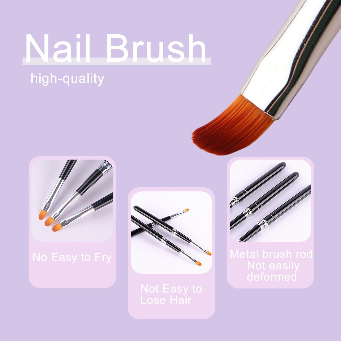 GZMAYUEN Poly Nail Gliding Solution 30ml * 2 Gel de extensión de uñas Gel de extensión de poliéster líquido - Solución de deslizamiento fácil de bricolaje con cepillo