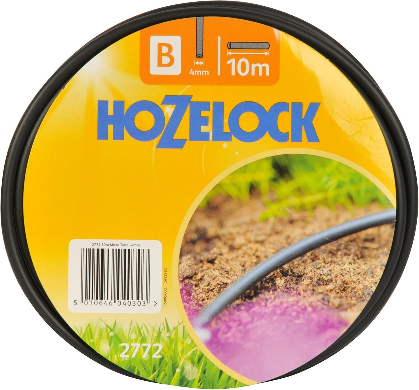 Microtubo Hozelock 2772P0000 4 mm - 10 m, negro, 18,2x18,2x4,3 cm,