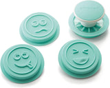 Silikomart 25.440.39.0069, Juego de cortadores de emojis, Ø73 MM Naty Shop