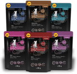 Catz Finefood Purrrr Collection I - Alimento húmedo monoproteico para gatos - Sin cereales, sin azúcar, hipoalergénico - Alto contenido en carne - Paquete múltiple de alimento húmedo para gatos - En sobres, 85 g (12 paquetes)