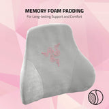 Razer Head Cushion - Cojín para cuello y cabeza para sillas gaming (diseño ergonómico, espuma viscoelástica, suave funda de terciopelo negro) Quartz Naty Shop Standard Pillows