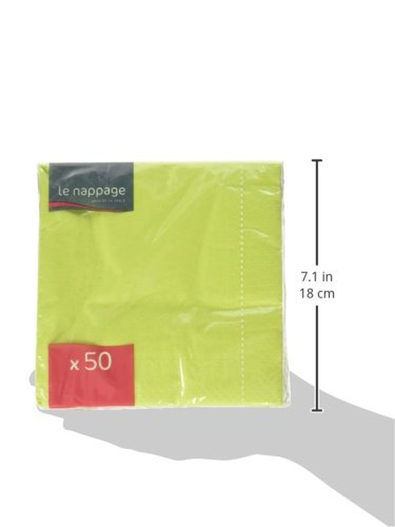 , servilletas 2 capas 33 X 33 X 50 cm, verde, 50 piezas