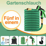 Manguera De Jardín Extensible De 45 M, Manguera De Agua Flexible Retráctil Automática, 10 Patrones De Rociado, TPE 2500D, Conectores De Metal, Para Jardines Extra Grandes, Agricultura, Limpieza