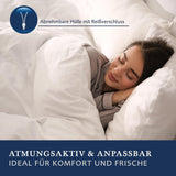 Almohada Billerbeck S20 Visco - Almohada para el cuello - Almohada 40 x 80 cm - Almohada de apoyo para el cuello con núcleo Visco High-Tech
