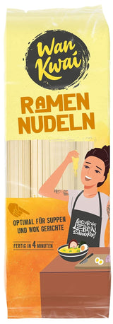 Wan Kwai Ramen Noodles 300g – Auténtico sabor de la cocina asiática. Versátil, rápido de preparar, ingredientes de gran calidad. Ideal para sopas y platos al wok.