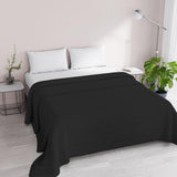 Colcha de verano Satin Stripes, poliéster, crema, 260X250 Cm Edredones y edredones Naty Shop Negro 260X250 Cm