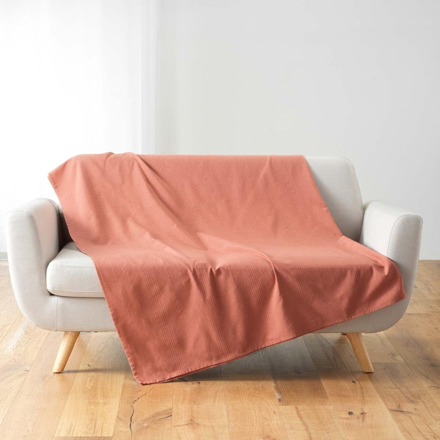 Douceur D'Intérieur, manta (220 x 240 cm) Lucile Curry, polialgodón, camas y mantas unicolor Douceur d'Intérieur Marsala 180 x 220 cm