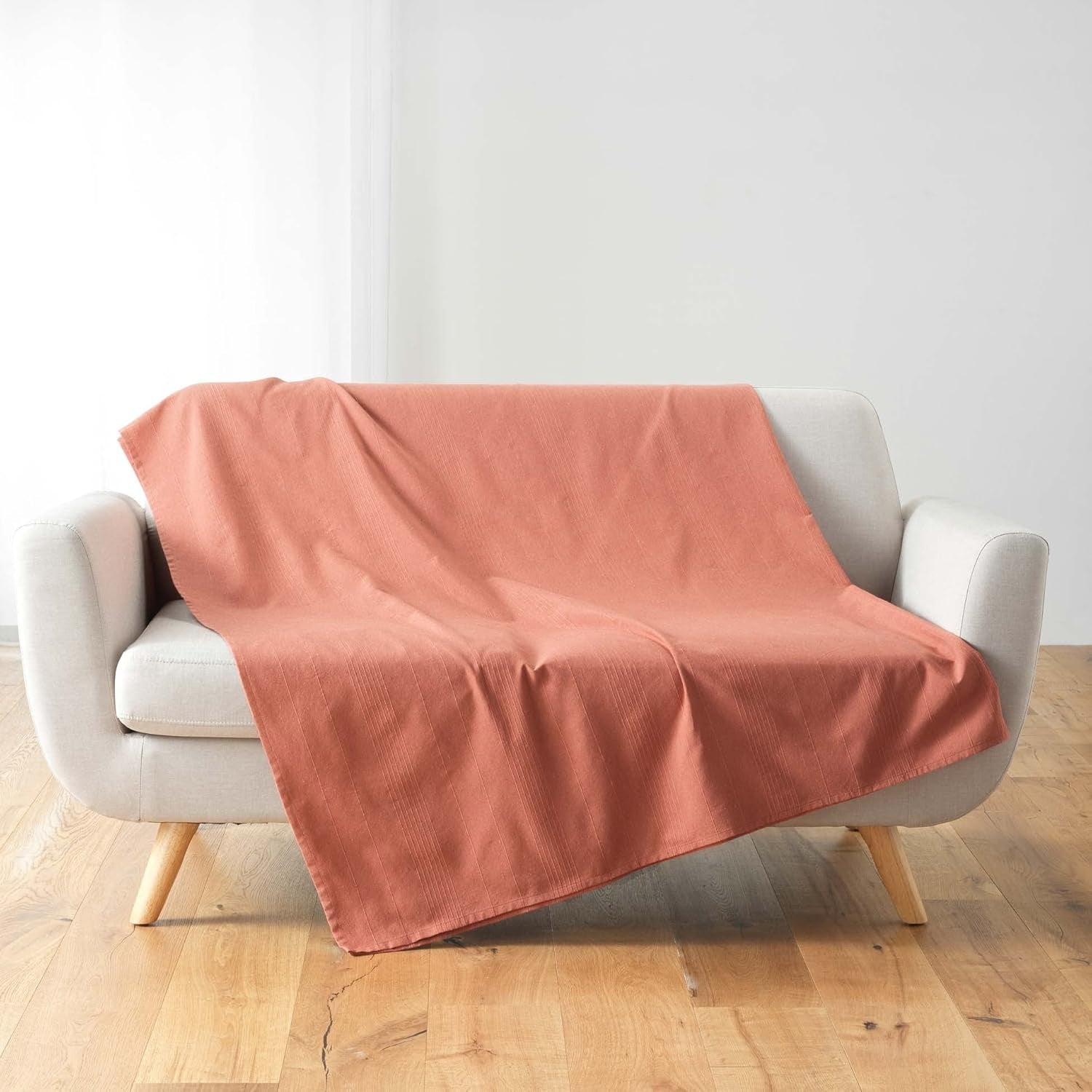 Douceur D'Intérieur, manta (220 x 240 cm) Lucile Curry, polialgodón, camas y mantas unicolor Douceur d'Intérieur Marsala 180 x 220 cm