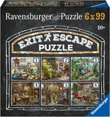 Ravensburger EXIT Puzzle - The Ghostly Manor House - Puzzle 6X de 99 piezas para adultos y niños a partir de 10 años amantes de los puzzles Puzzle Naty Shop Gothic