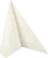Papstar, 50 servilletas "Colección ROYAL" pliegue 1/4 40 Cm X 40 Cm Blanco "Nuevo Mediterráneo", #11652