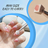 Eiito 100 Stück Weiche Nagelschwämme Für Ombre, Mit 2 Greifstift, Aura-Maniküre-Nailkunst-Werkzeuge (Plata + Oro)