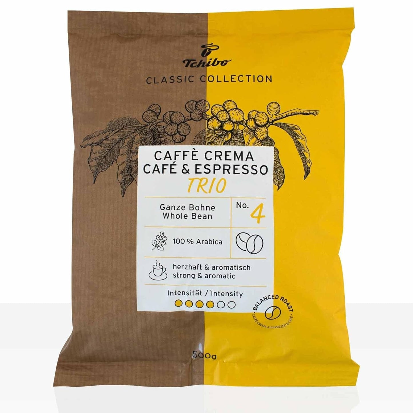Tchibo Caffe Crema & Espresso Trio 10 granos de café x 500g