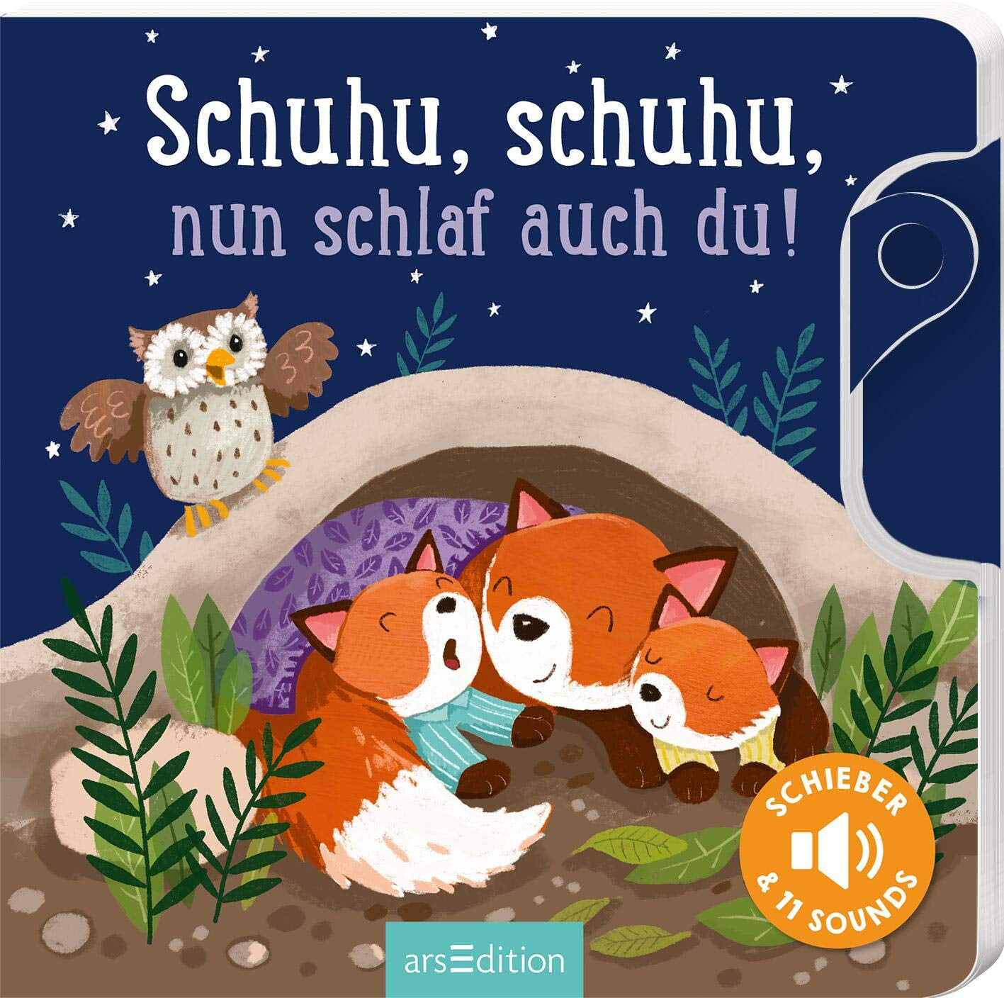 Shoo, shoo, ¡ahora tú también duermes!: Slider y 11 sonidos | Un libro innovador con sonidos deslizantes para pequeños mayores de 18 meses Baby Toys Naty Shop Book