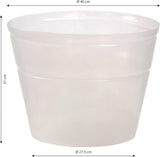 Soporte para ollas Dehner, flexible, Ø 40 cm, altura 31 cm, plástico, transparente