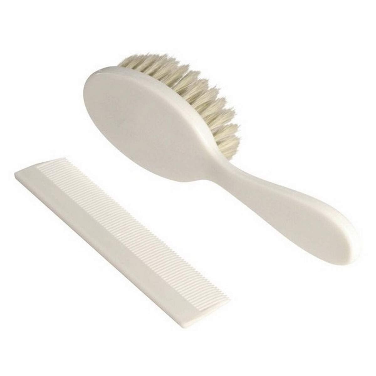 315005 Peine y cepillo de plástico blanco Infantil - Baño y Cuidado Naty Shop Default title