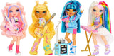 Rainbow High Junior High Rock Band - Amaya, Rainbow Colors - Muñeca de moda de 23 cm con teclado, personalizable con pegatinas, articulado, lindo juguete para niños a partir de 4 años