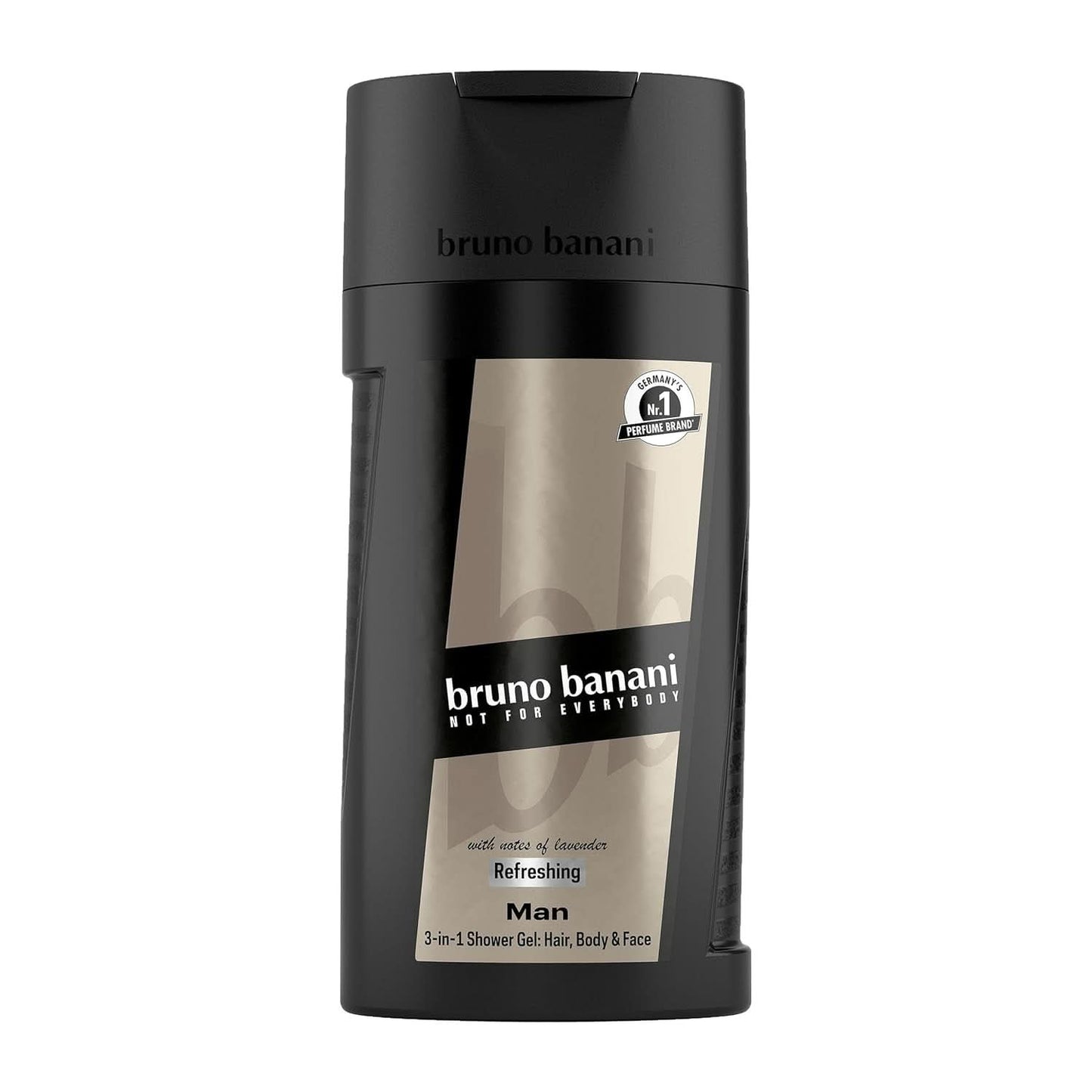 Bruno Banani Loyal Man Gel de ducha 3 en 1 para cuerpo, cabello y rostro, hombre, 250 ml Ducha y baño Naty Shop 250 ml Anís estrellado