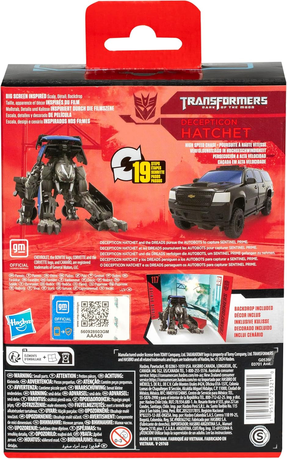 Transformers Studio Series Deluxe-Class Transformers: El lado oscuro de la luna 94 Decepticon Hatchet Figura de acción Figuras de acción Naty Shop