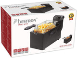 Freidora de aceite Bestron con tecnología de zona fría, 3,5 litros, 2000 vatios Electrodomésticos Naty Shop
