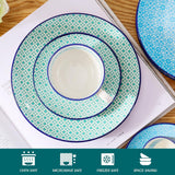 Vancasso Juego de café de Porcelana Macaron, 12 Piezas, Servicio de café Colorido para 4-12 Personas, Juego de Tazas, Incluye Tazas de café, platillos y Platos de Postre
