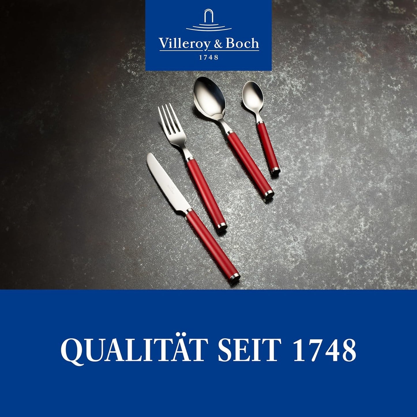 Villeroy & Boch - ¡Juega! Juego de cubiertos Rosas Rojas 30 piezas Cocina Naty Shop