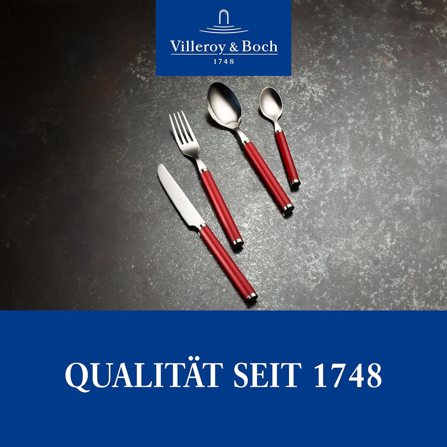 Villeroy & Boch - ¡Juega! Juego de cubiertos Rosas Rojas 30 piezas Cocina Naty Shop
