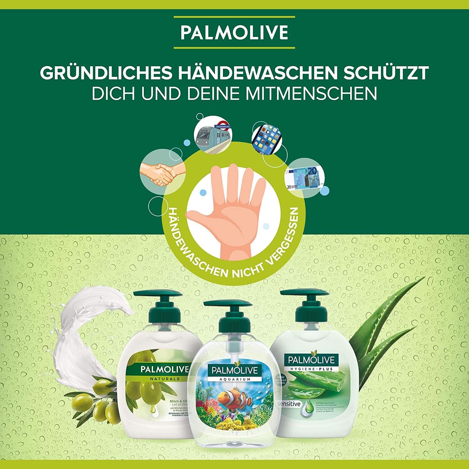 Palmolive Jabón de manos líquido, set 6 x 300 ml Naty Shop