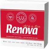 Servilletas de papel Renova, estilo cóctel de mesa blanca, 90 servilletas (paquete de 2)