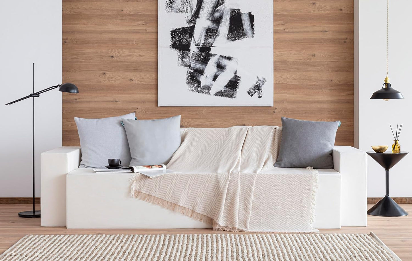 Todocama Colcha Multifuncional, colcha, colcha, funda de sofá, jarapas, estampado de espiga (230 X 260 Cm, beige arena). Camas y Mantas Besuche den Todocama-Store