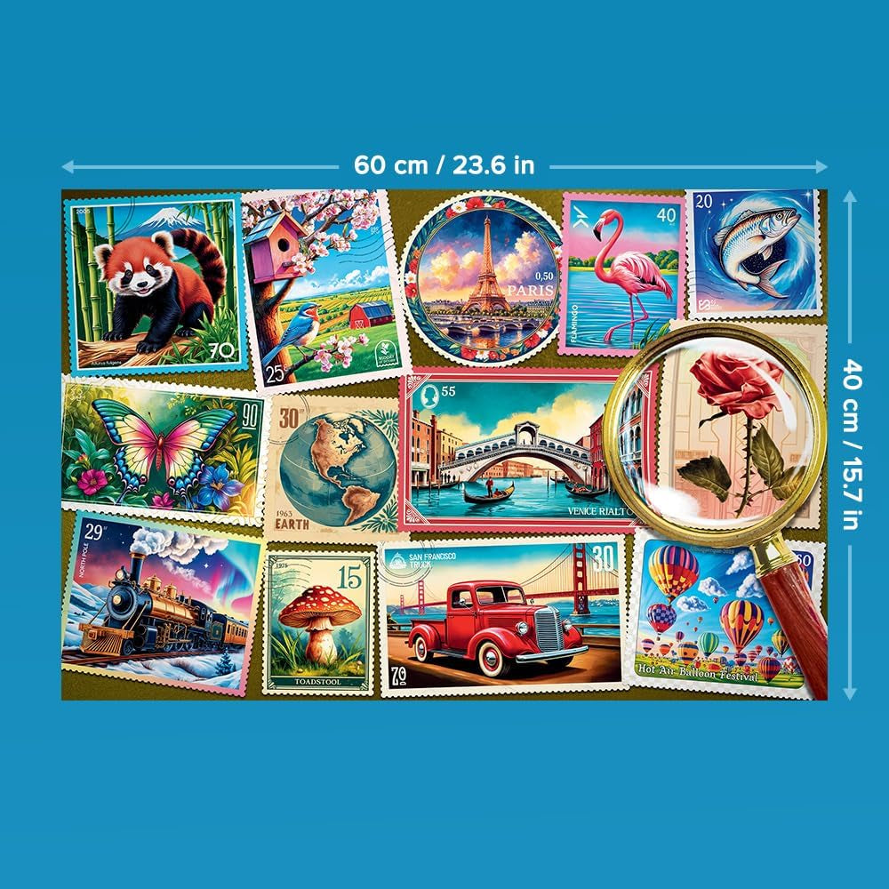 Trefl - Puzzle Easypiece : Sellos - 300 piezas - Piezas grandes, Puzzle fácil, Para adultos y niños mayores de 10 años Puzzle Naty Shop