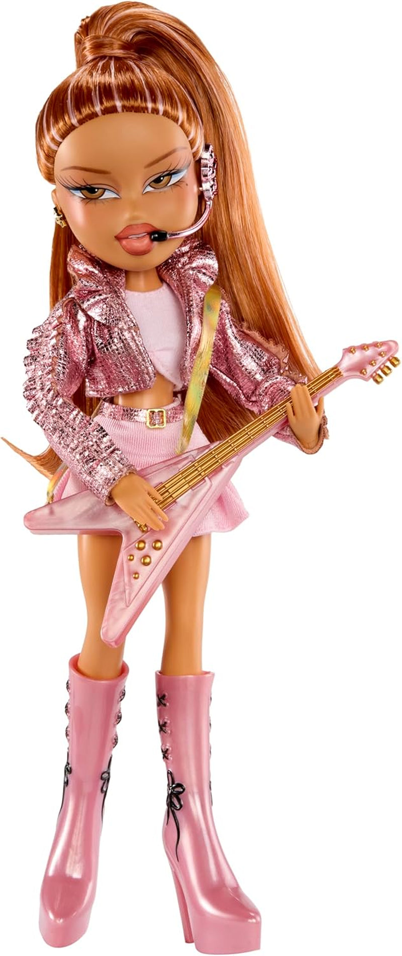 BRATZ Pop Starz Yasmin – Muñeca de moda con amuleto coleccionable, atuendo y accesorios musicales